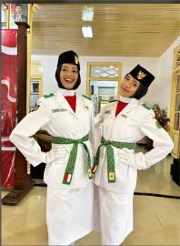 Dua Putri Pulutan Dikukuhkan sebagai Anggota Paskibraka Kabupaten Gunungkidul